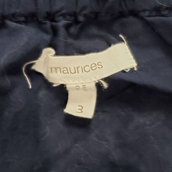 Maurices 3x Plus Navy Blue Blouse Top - Picture 3 of 5